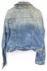 Veste Vintage en jean bleu clair délavé