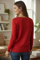 5 couleurs pour Le pull col V qui réchauffe les cœurs