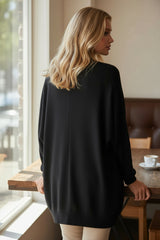 🖤 DOUCE ÉVIDENCE – Le cardigan noir cocooning chic