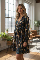 🌿 AURÉLIA NOCTURNE La robe fluide aux lignes graphiques