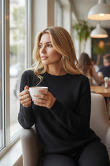 Pull uni de couleur Noir