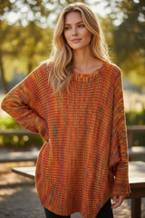 Coupe longue et décontractée multicolore