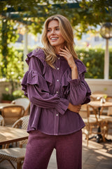 Ensemble 2 pcs : Chemise boutonnée & pantalon