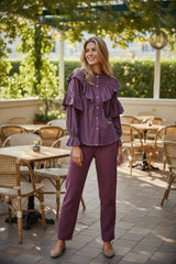 Ensemble 2 pcs : Chemise boutonnée & pantalon