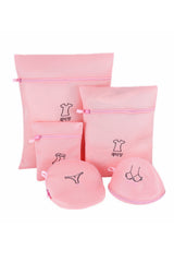 Set de 6 Filets de Lavage Lingerie – Rose
