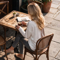 High khaki with long sleeves and round color block round