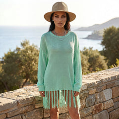✨ SOFT ESCAPE – The mint green knit dress that elevates your summer moments