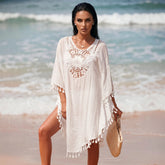 La robe plage bohème blanche qui illumine chaque silhouette