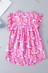 Blouse babydoll à manches rose-A WOMAN WE LOVE