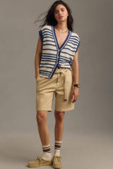 Striped sweater vest - versatile and trendy *
