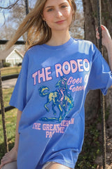Rodeo Forever Western Bleu Ciel graphics t-shirt