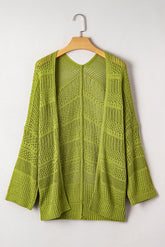 Cardigan Oversize en Maille Crochetée
