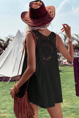 Túnica negra sin mangas * *