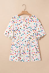 Blusa grande con lunares de color *