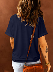 United blue round-neck blue t-shirt