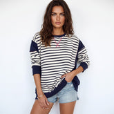 White stripe and color blocks of color*