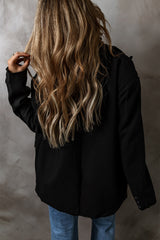 Blazer boutonné noir-A WOMAN WE LOVE