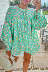 Chemisier babydoll à lacets et manches lanternes *-A WOMAN WE LOVE