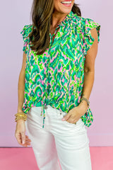 Débardeur vert à imprimé abstrait *-A WOMAN WE LOVE