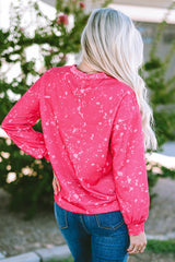 Pink Tie Dye Long Sleeve Sweatshirt