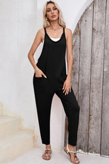 Combinaison sarouel noire sans manches *-A WOMAN WE LOVE