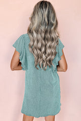 Aruba Blue - Mini-robe texturée à-A WOMAN WE LOVE