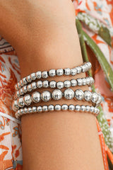 Bracelet de perles multicouches blanc-A WOMAN WE LOVE