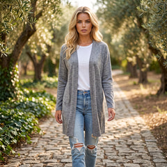 Light cardigan open to the front color *
