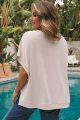 Camiseta sorprendida con túnica balanceada de lados de parto de murciélago