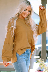 Alto en tejido incorporado con burbujas y mosaicos con costuras visibles