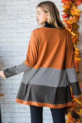 Cardigan ouvert patchwork rayé *-A WOMAN WE LOVE