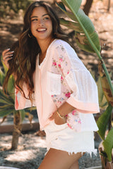 Chemisier à manches chauve-souris en dentelle florale *-A WOMAN WE LOVE