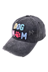 Casquette de baseball noire DOG MAMA-A WOMAN WE LOVE