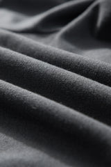 Combinaison boutonnée grise à manches longues et jambe large-A WOMAN WE LOVE