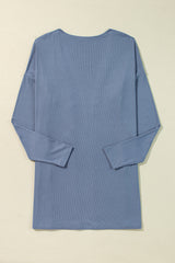 Ashleigh Cardigan tunique bleu -A WOMAN WE LOVE