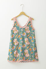 Robe à décolleté en V profond avec bordure*