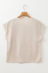 Chemisier Décontracté à Broderie Géométrique et Pampilles *