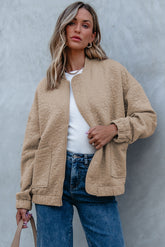 Chaqueta de flores beige francesa ligera