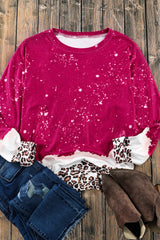 Bleast leopard bleach sweatshirt