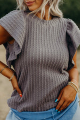High textured with floating sleeves *