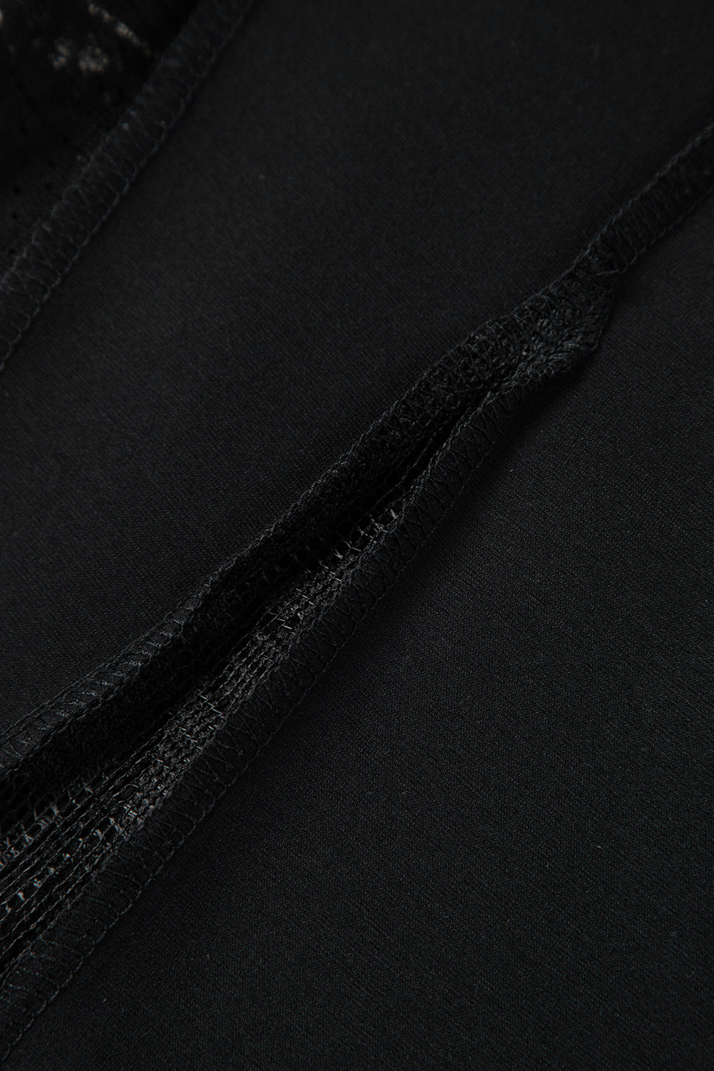 Pantalones de cintura grande y mosaicos en encaje bohemio negro * Pantalones de cintura grande y mosaicos en encaje bohemio negro *