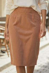 Jupe mi-longue en velours - 3 Couleurs