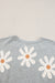 Marguerite Fleur Fleur Camiseta gris impresa