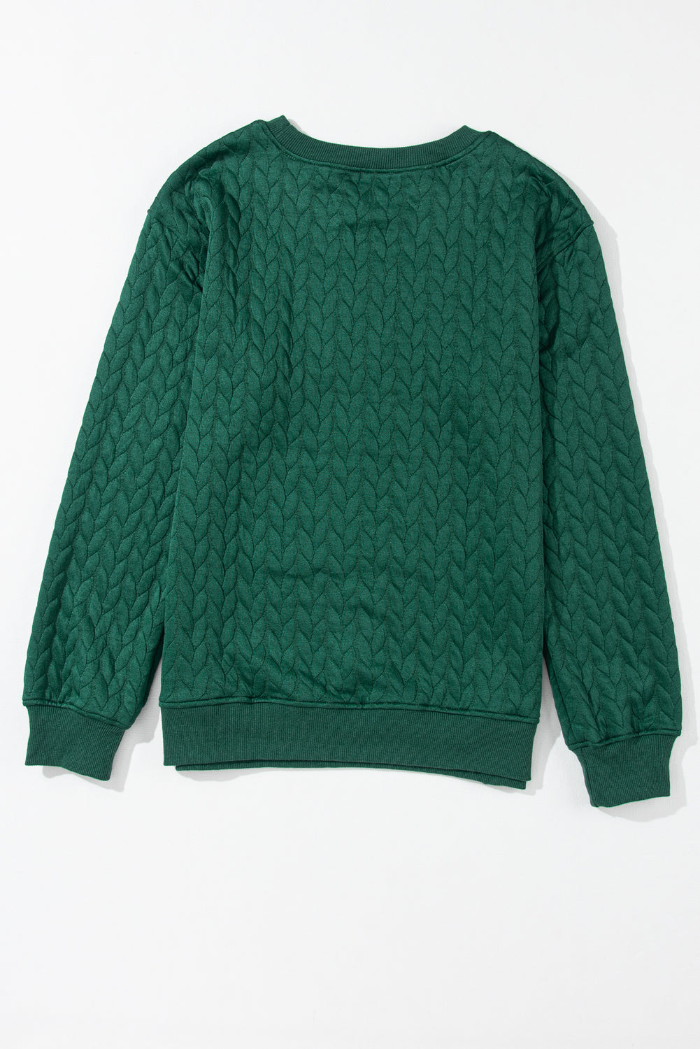 Sudadera de tejer retorcido azul y luminoso de tejer torcido