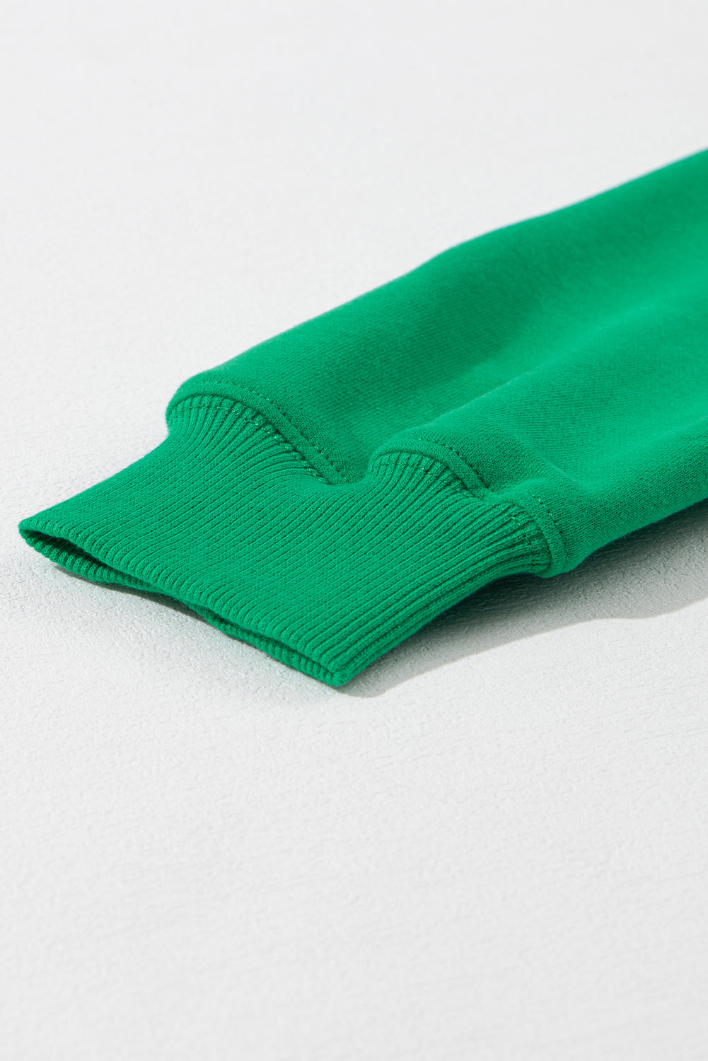 Green LUCKY Aphabet Chenille embroidered sweatshirt