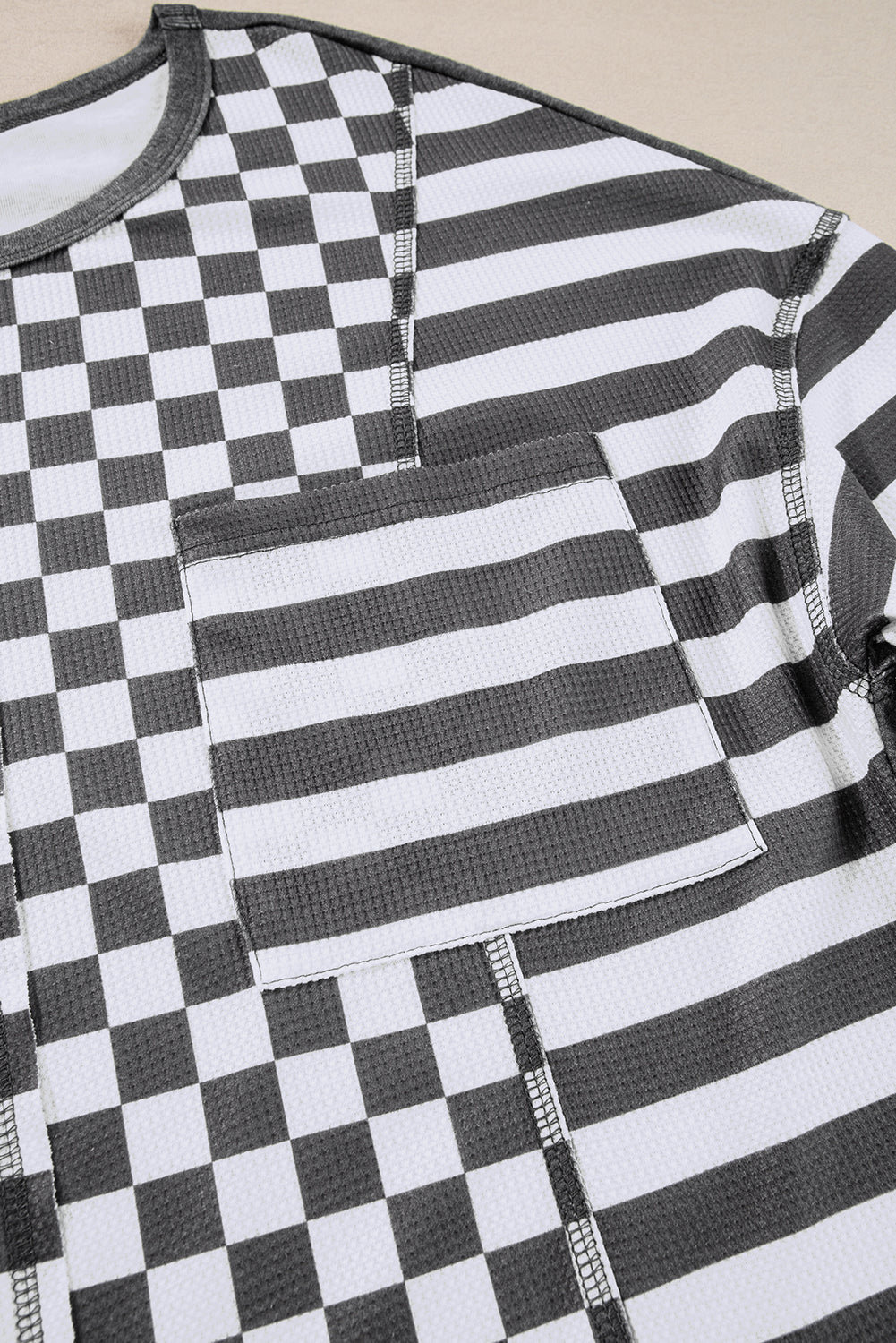 Chemisier gris foncé à poches et manches lanternes *-A WOMAN WE LOVE