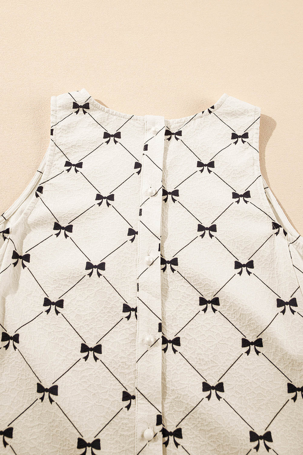 Mini-robe blanche à carreaux *