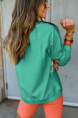 Llamativo bloque de color de sudadera arco-en-ciel menta menta