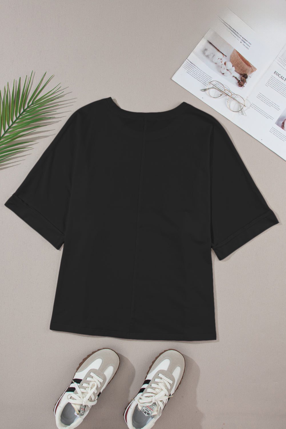 Camiseta de colon roja negra y parches de mamá cet