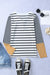 High Henley Striped button and long sleeves